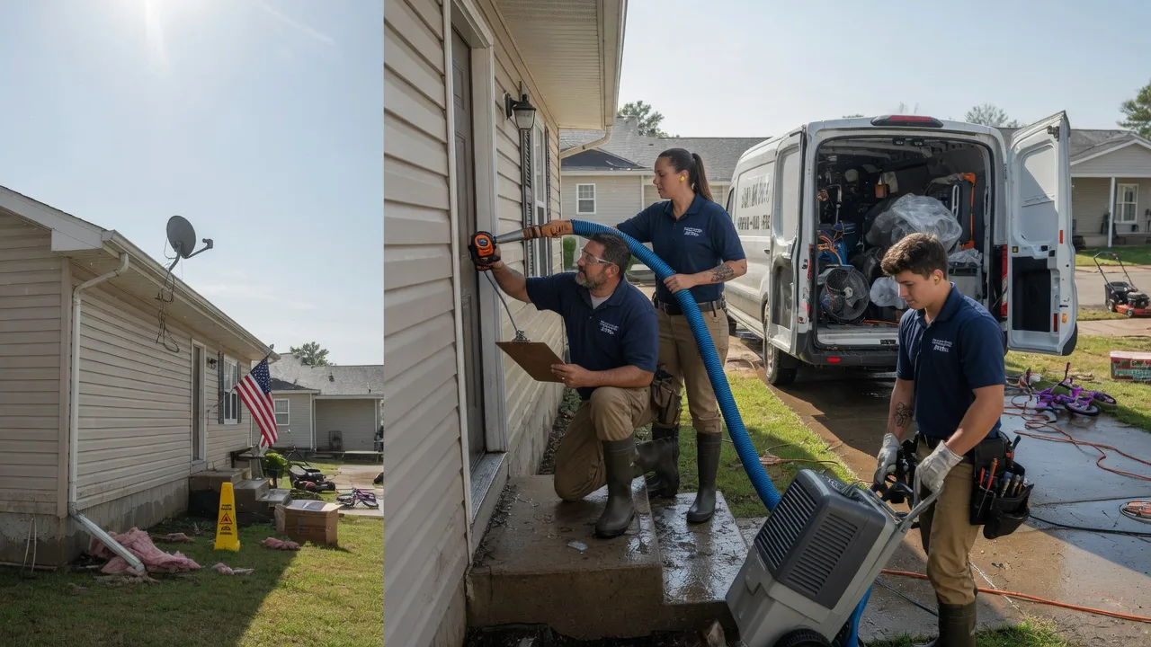 Ceiling Water Damage Restoration in Slick, OK near me